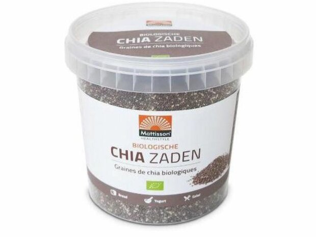 Chia zaden Mattisson 500 gram raw