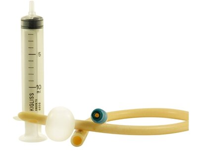 Spuit 10 ml voor opblazen canule siliconen Spuit 10 ml voor opblazen canule siliconen